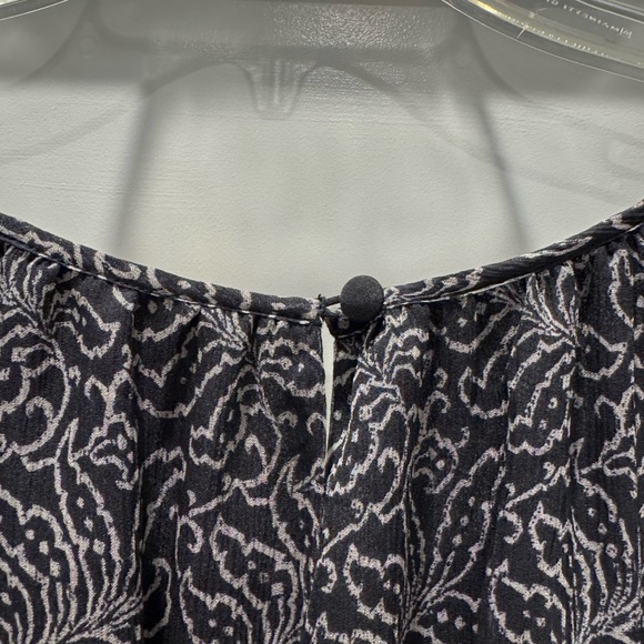 Cinq a Sept Annabel Silk Dress Black Printed Tiered Ruffle Georgette Size 8 NEW - Picture 4 of 9